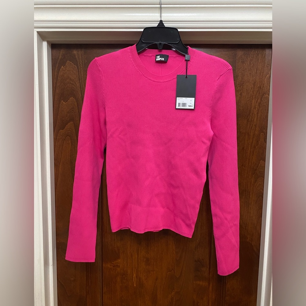 The Kooples Women’s sweater in hot pink Fr Sz 3 NWT MSRP $165